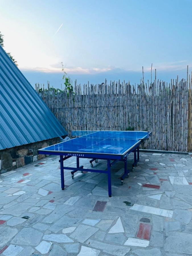 Unique Wooden Villa With Pool Olímbiáda Kültér fotó