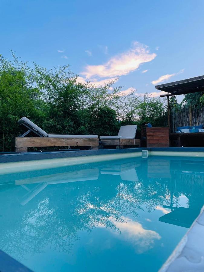 Unique Wooden Villa With Pool Olímbiáda Kültér fotó